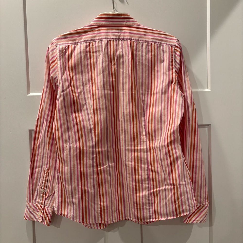 Lilly Pulitzer Pink Striped Vintage Button Up - Picture 2 of 5